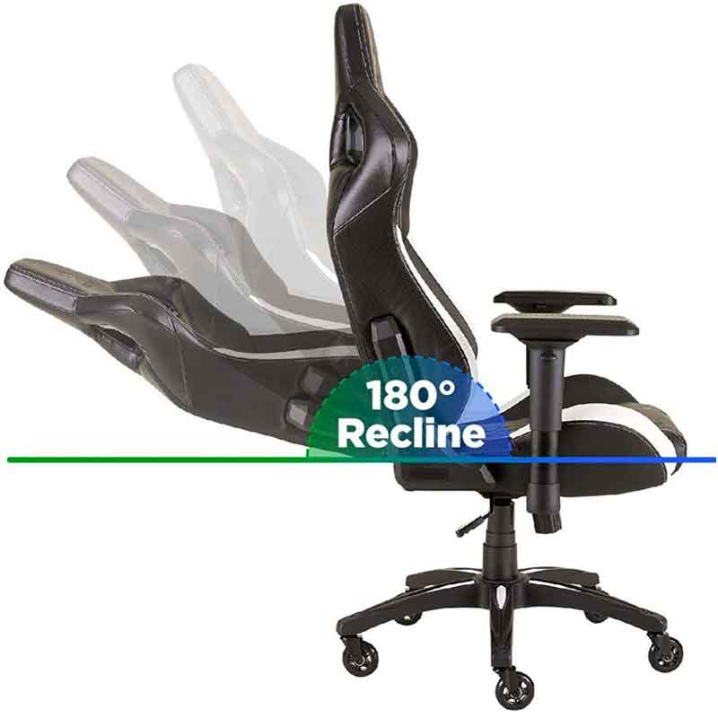 Silla Gamer CORSAIR T1 RACE Negro/Blanco CF-9010012-WW