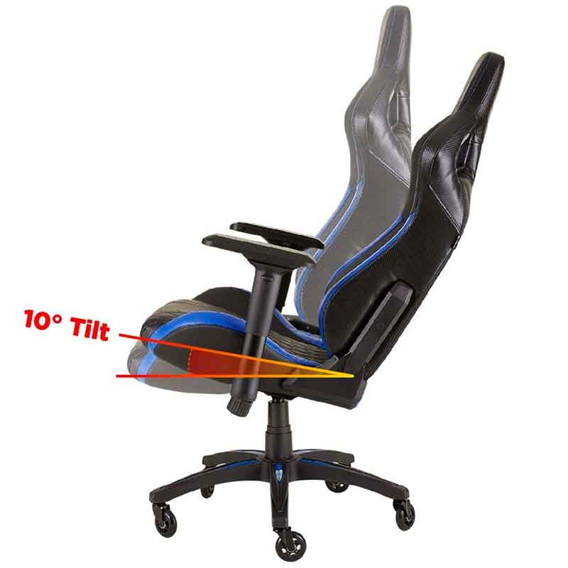 Silla Gamer CORSAIR T1 Race 2018 Negro/Azul CF-9010014-WW