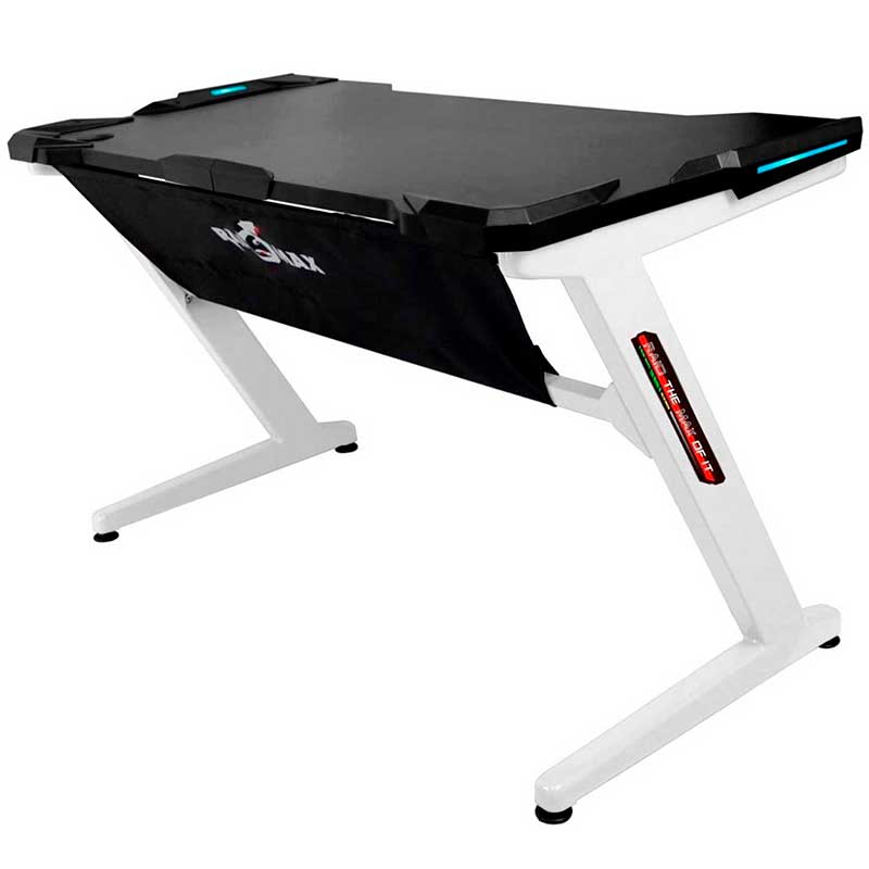 Escritorio Gamer Raidmax Drakon Pk101 Led Blanco Pk101Wt