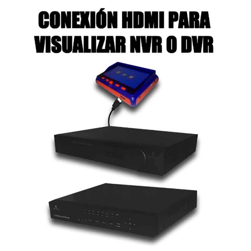 Probador Tester Camaras CCTV 4en1 Ahd Cvi Tvi 5 Megapixeles