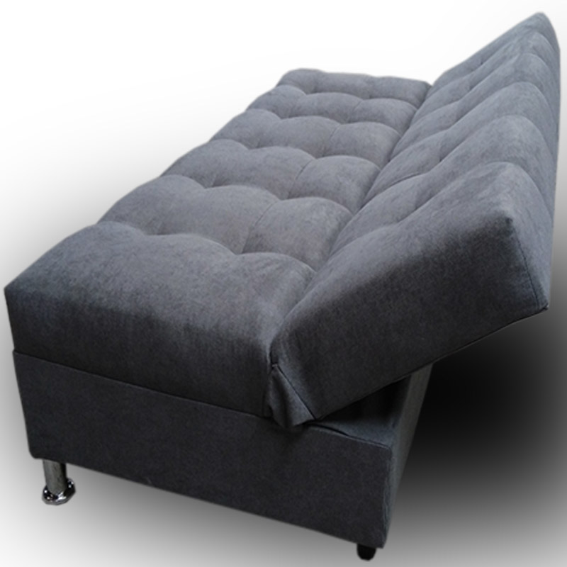 Sofa cama Alex individual Suede Gris suave MADERIAN// ENTREGA A CDMX Y ZONA METROPOLITANA.