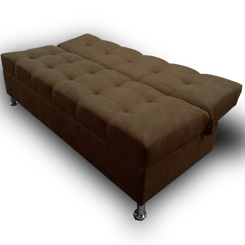 Sofa cama Alex individual suede Chocolate  MADERIAN// ENTREGA A CDMX Y ZONA METROPOLITANA.