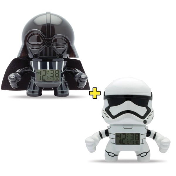 Despertadores Star Wars Darth Vader y Storm Trooper Bulb Botz SETBB6