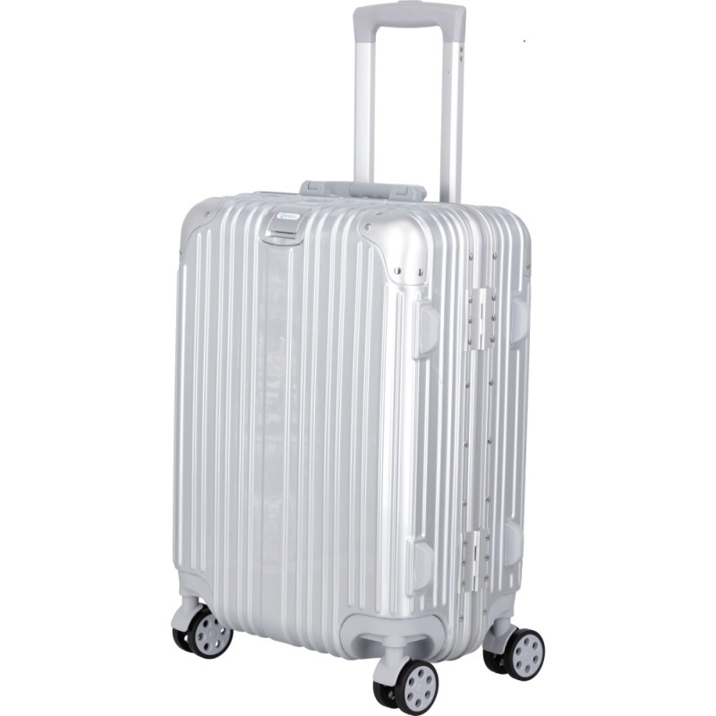 Maletas de Viaje con Ruedas AmeriGo Ejecutivas Lujo Set de 2 pzs Plata Luggage