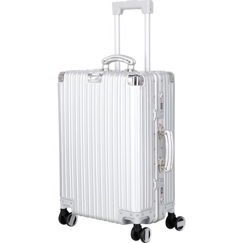 Maleta de Viaje con Ruedas Ejecutiva de Lujo Marca AmeriGo Color Plata Luggage