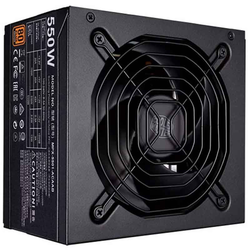Fuente Poder 550w 80+ Plus Cooler Master Mpx-5501-acaab-us