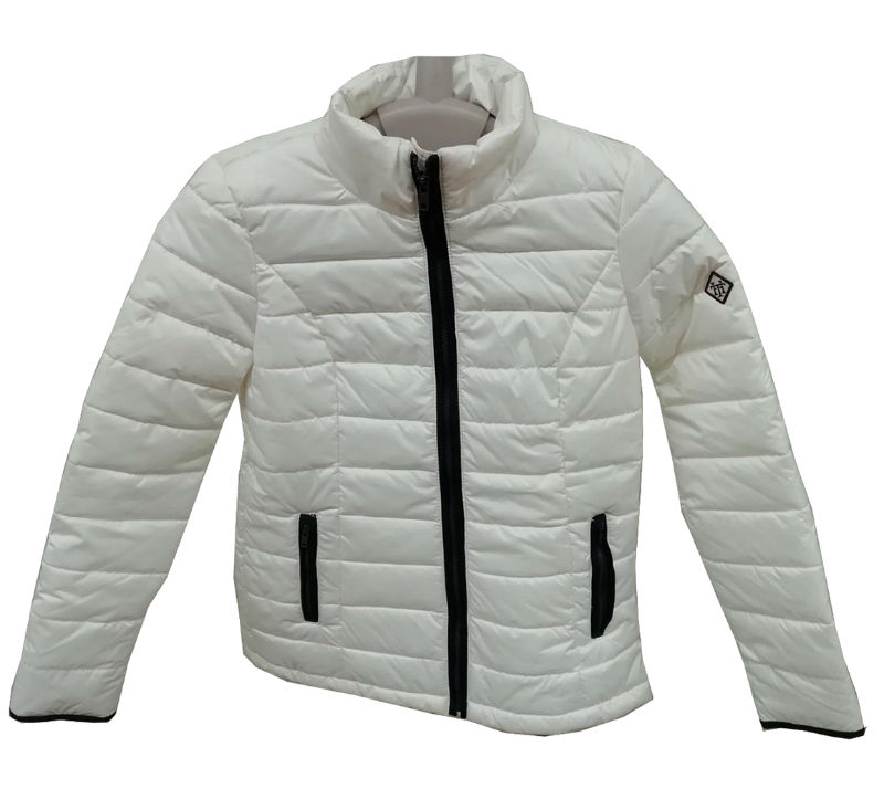  Chamarra Tommy Hilfiger De Invierno Blanca Sporty Puffer 100% Polyester