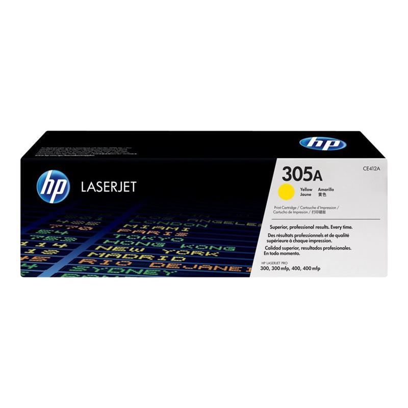 TONER HP 305A  AMARILLO P/LJ M451, M375, M475 (CE412A)