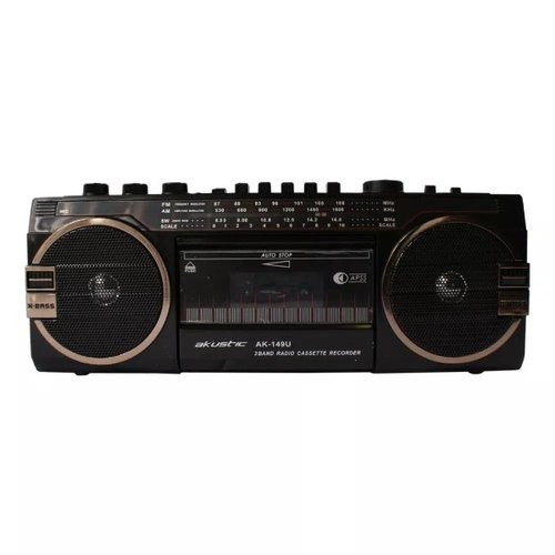 Radio Cassete Akustic AK149U AM/FM Puerto USB