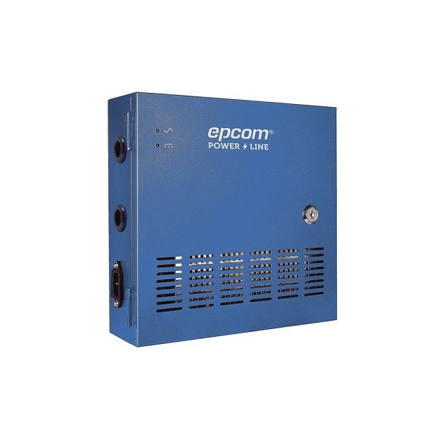 Fuente De Poder Profesional Heavy Duty De 11 - 15 Vcd @ 20 Amper, Para 18 Cámaras, Con Voltaje De Entrada De: 110-220 Vca Epcom Power Line