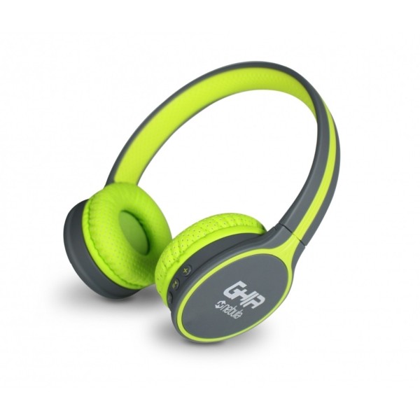 Audifonos Diadema Ghia Gac-041 Verde/gris Bluetooth 4.2