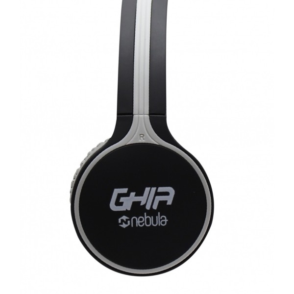 Audifonos Diadema Ghia GAC-103 negro/gris Bluetooth 4.2
