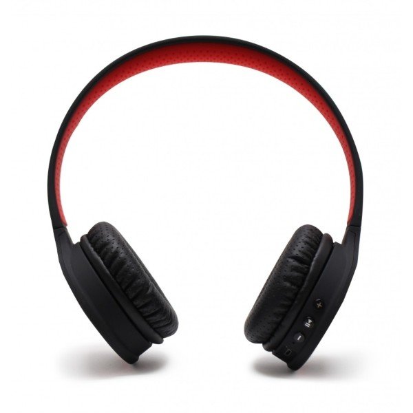 Audifonos Diadema Ghia GAC-103 negro/rojo Bluetooth 4.2