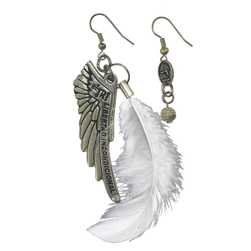 Aretes El Tri Alas Libertad Incondicional