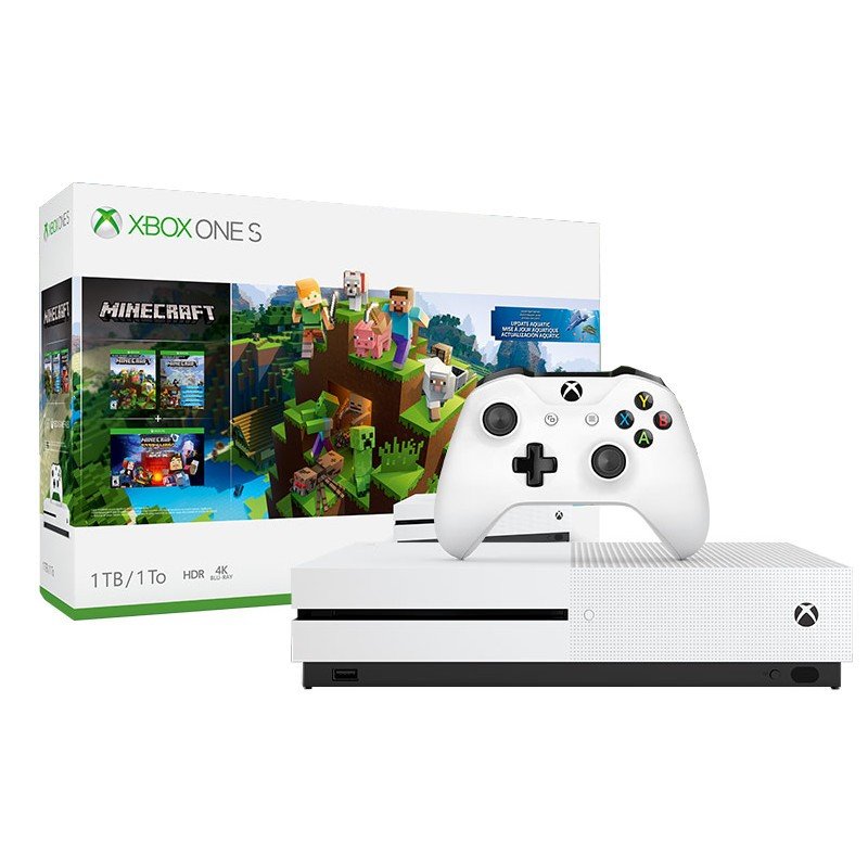 Nuevo Xbox One S 1tb Con Bundle Minecraft Creators Y Control