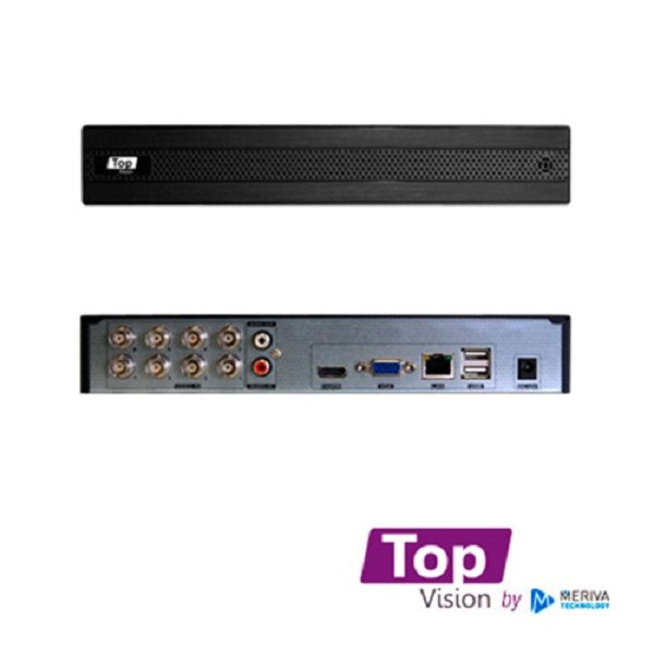 KIT 8X4 TOP804 INCLUYE 1 DVR 8CH XDVR-1008 1080P-LITE + 4 CAMARAS BULLET 1080P 2MP TCB200 + 4 CABLES 18MTS C/U + FUENTE DE PODER Y DISTRIBUIDORES DE VIDEO, NO INCLUYE DISCO DURO/ TOP VISION