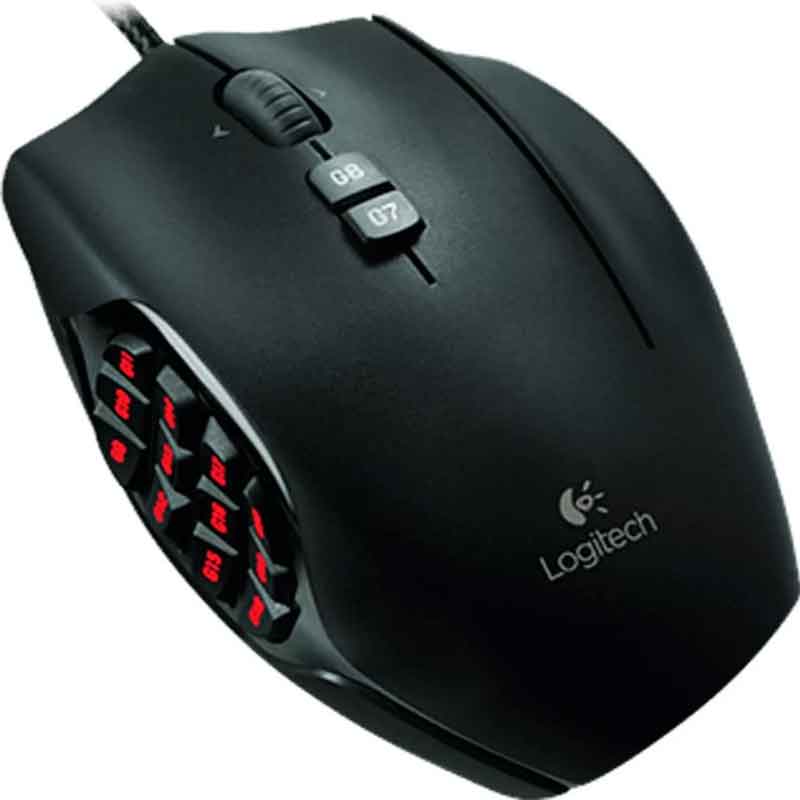 Mouse Gamer LOGITECH G G600 MMO 20 Botones USB 910-003879