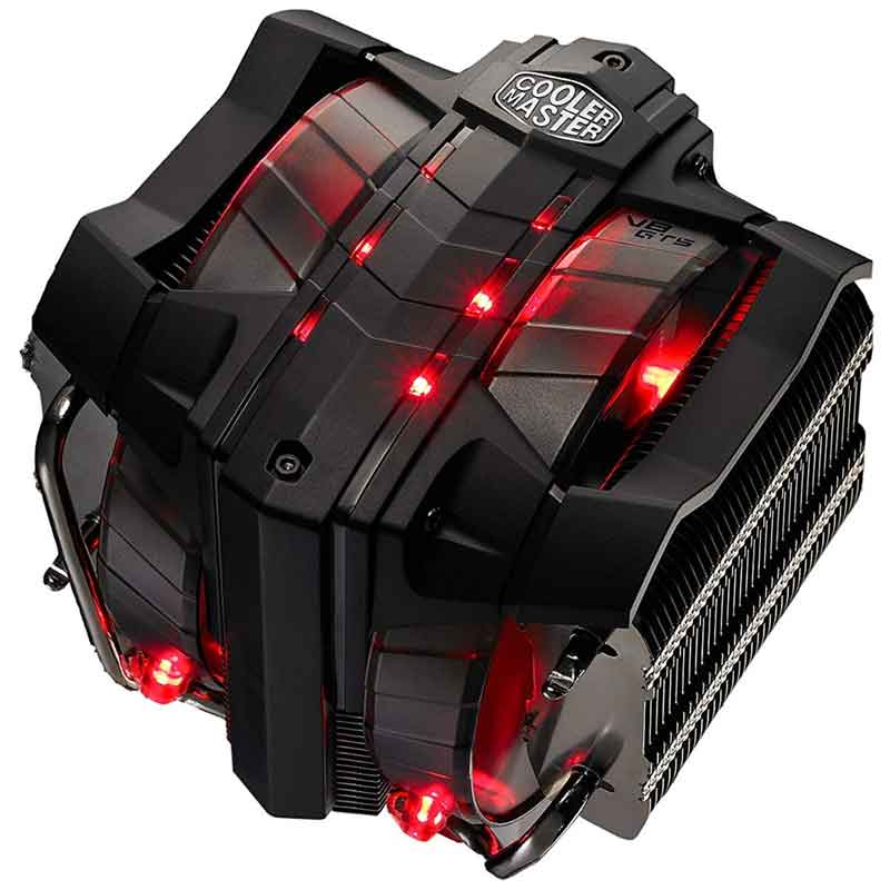 Disipador Gamer Pc Cooler Master V8 Led Gts Rr-v8vc-16pr-r1