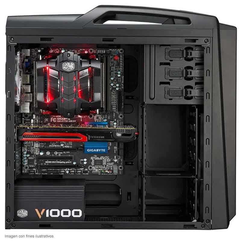 Disipador Gamer Pc Cooler Master V8 Led Gts Rr-v8vc-16pr-r1