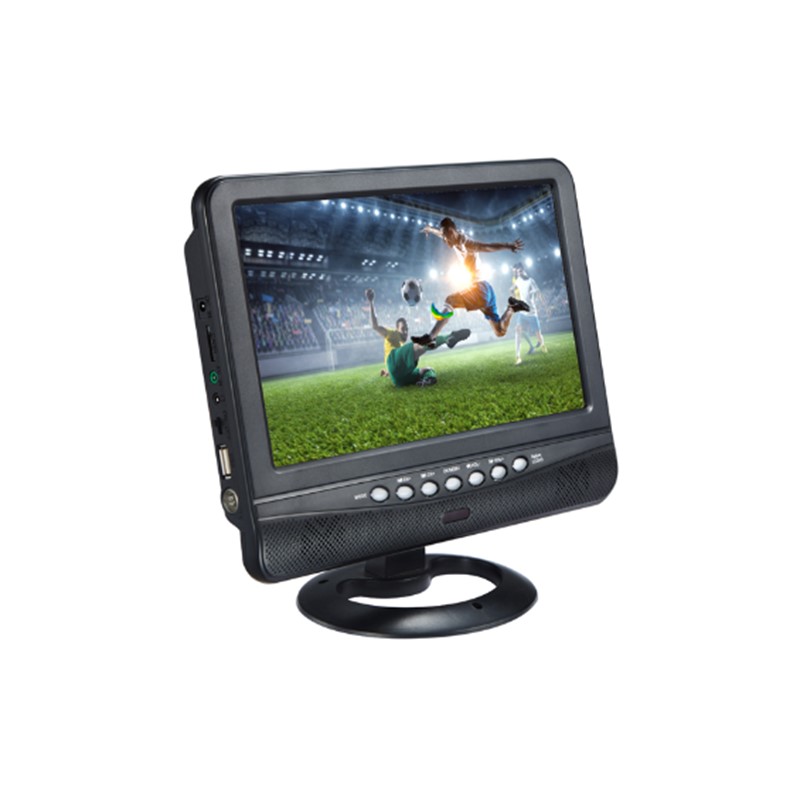 Televisor QFX TV-910 Recargable de 9 Pulgadas con Cargador para Coche