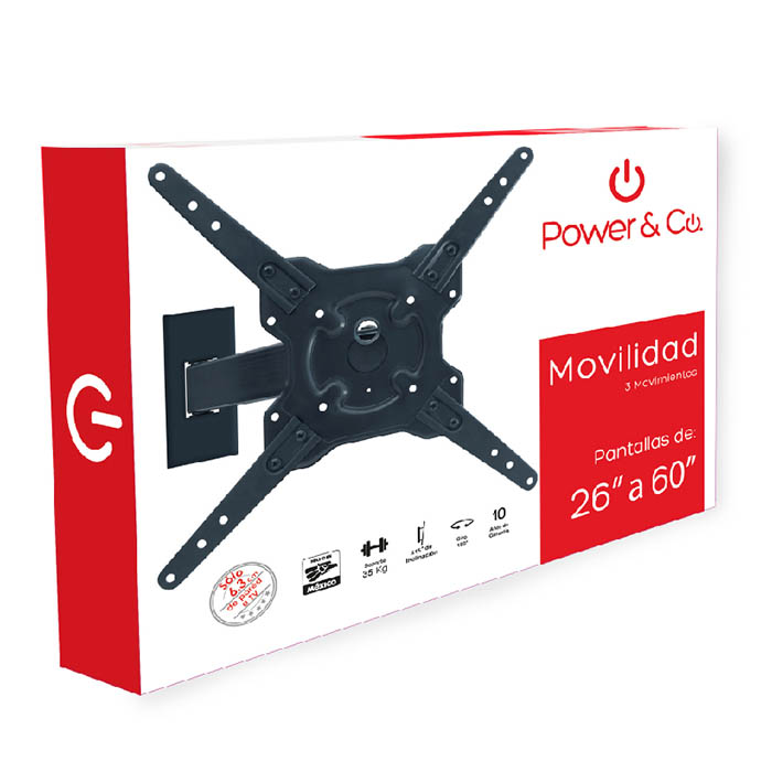 Soporte, MP-1070DV con base para DVD incluida Power & Co