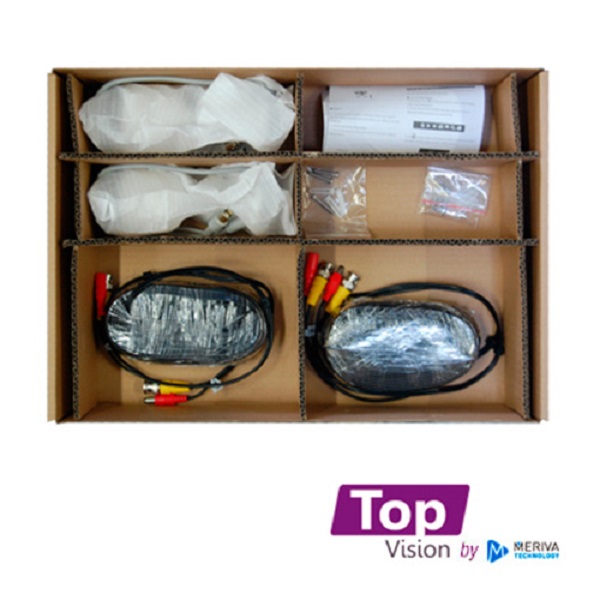 KIT 4X2 TOP402 INCLUYE 1 DVR 4CH XDVR-1004 1080P-LITE + 2 CAMARAS BULLET 1080P 2MP TCB200 + 2 CABLES 18MTS C/U + FUENTE DE PODER Y DISTRIBUIDORES DE VIDEO, CON DISCO DURO DE 500 GB / TOP VISION