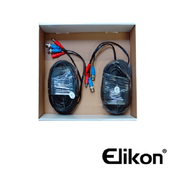 KIT 4X2 ELIKON AHD EXVR402KIT DVR 4CH+2 CAM BULLET 3.6MM+CABLE/ CON DISCO DURO 500 GB/ ELIKON