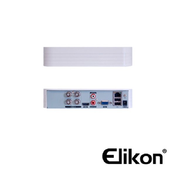 KIT 8X4 ELIKON AHD EXVR8004KIT DVR 8CH+4 CAM BULLET 3.6MM+CABLE FULL HD 1080P/ CON DISCO DURO 500 GB/ ELIKON