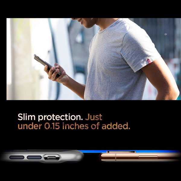 Funda Slim Armor Plata Iphone XS Spigen