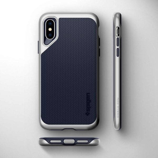 Funda Slim Armor Plata Iphone XS Spigen