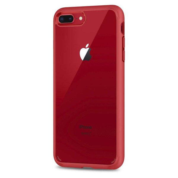 Funda iPhone 8 Plus compatible con iphone 7 Plus Ultra Hybrid 2 Roja Tpu Bumper