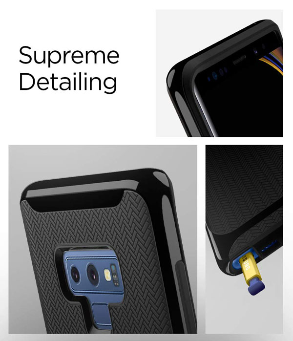 Funda Galaxy Note 9 Neo Hybrid Negro Brillante