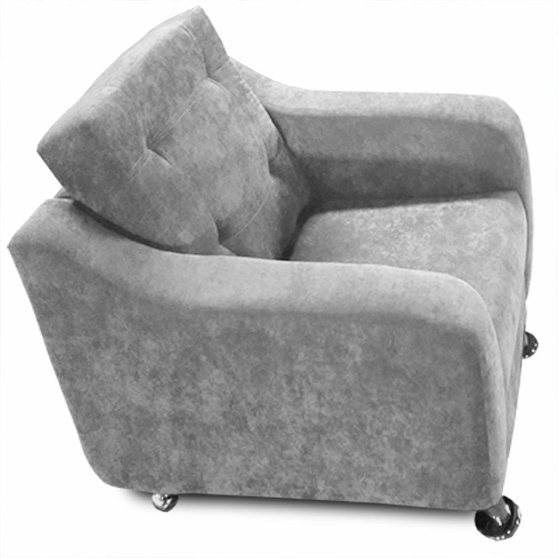 Sillon City Velvet Gris Maderian// ENTREGA A CDMX Y ZONA METROPOLITANA.