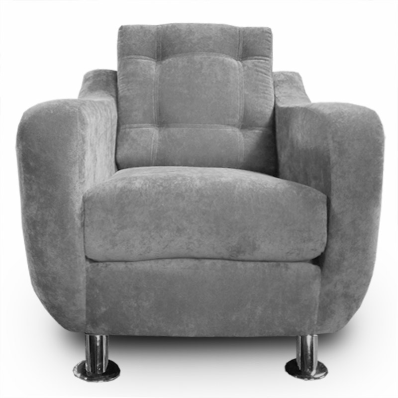 Sillon City Velvet Gris Maderian// ENTREGA A CDMX Y ZONA METROPOLITANA.