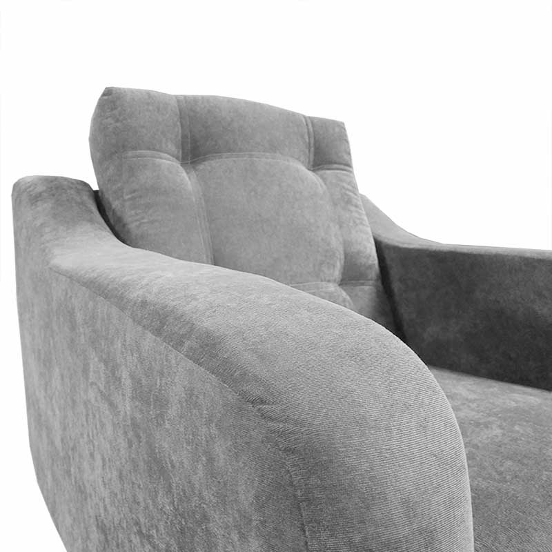 Sala City 3 pzs., Sillón + Love + Love, Velvet Gris Maderian// ENTREGA A CDMX Y ZONA METROPOLITANA.