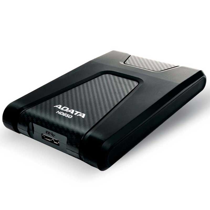 Disco Duro Externo 1TB ADATA HD650 USB 3.1 Uso Rudo Portatil AHD650-1TU31-CBK