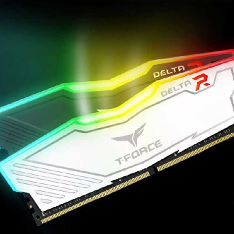 Memoria RAM DDR4 8GB 3000Mhz TEAMGROUP T-FORCE DELTA RGB TF3D48G3000HC16C01