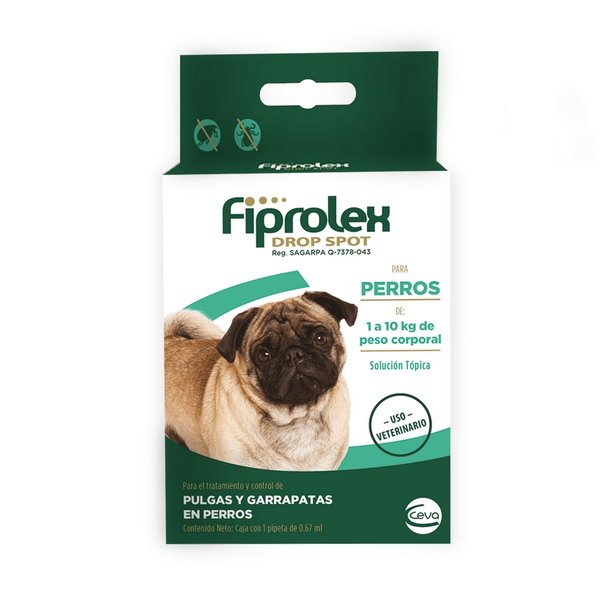 Fiprolex Pipeta Antipulgas para Perros de 1-10 Kg 1 pipeta
