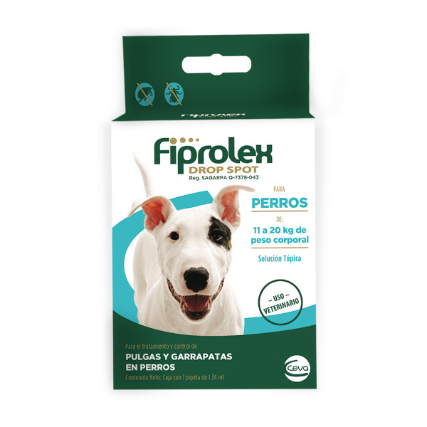 Fiprolex Pipeta Antipulgas para Perros de 11-20 Kg 1 pipeta