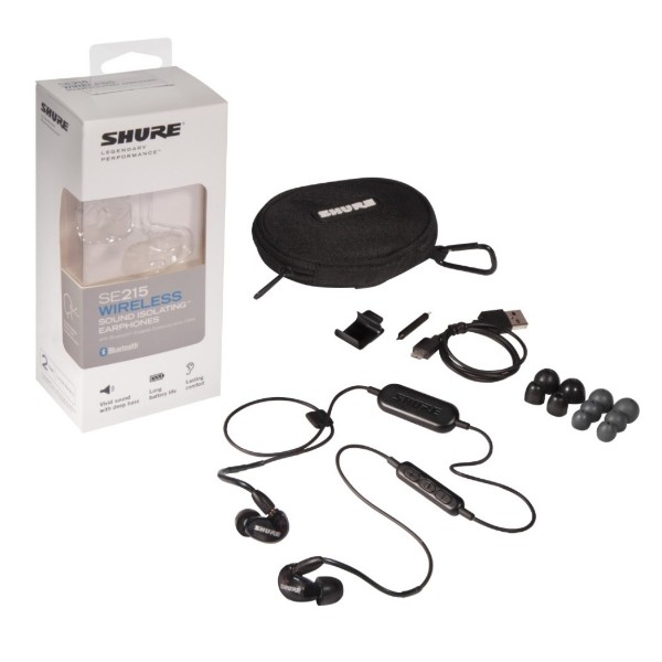 Audífonos inalámbricos Shure SE215-K-BT1  Negro traslúcido