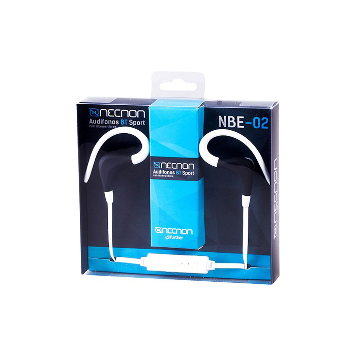 Audifonos Bluetooth Sport Necnon Nbe-02 Blanco