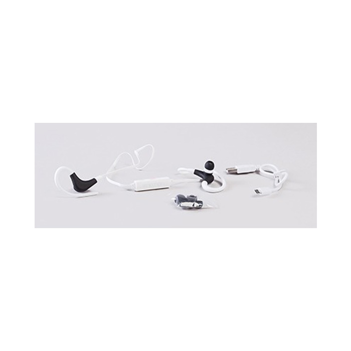 Audifonos Bluetooth Sport Necnon Nbe-02 Blanco