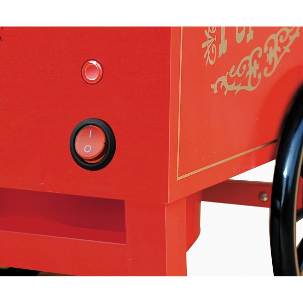 Máquina De Palomitas Nostalgia OFP501 Diseño Retro Rojo