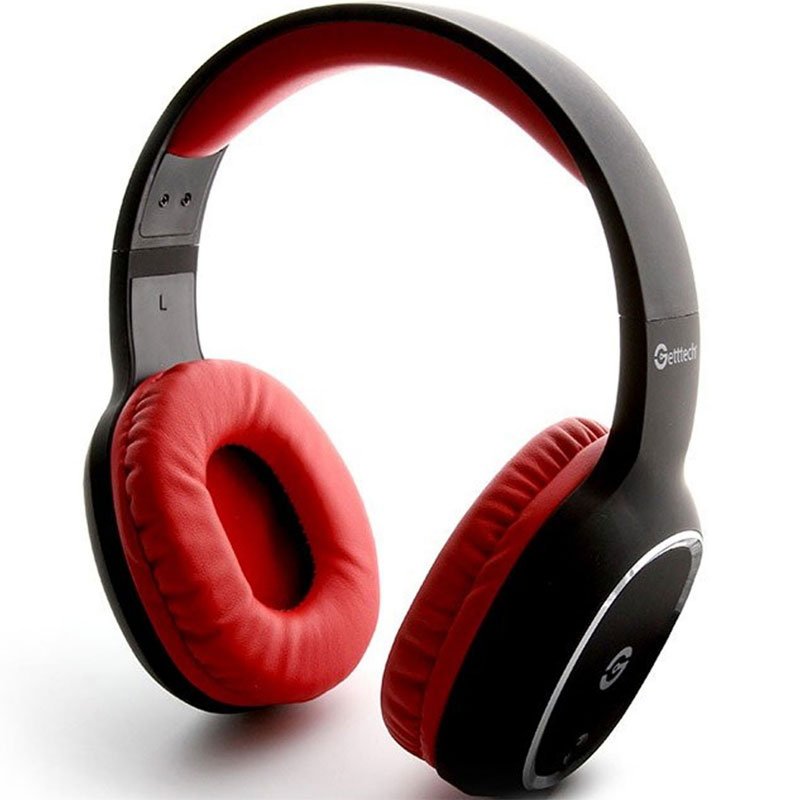 Diadema GETTTECH Bluetooth 3.0 Stereo con Microfono Rojo GH-4640R 