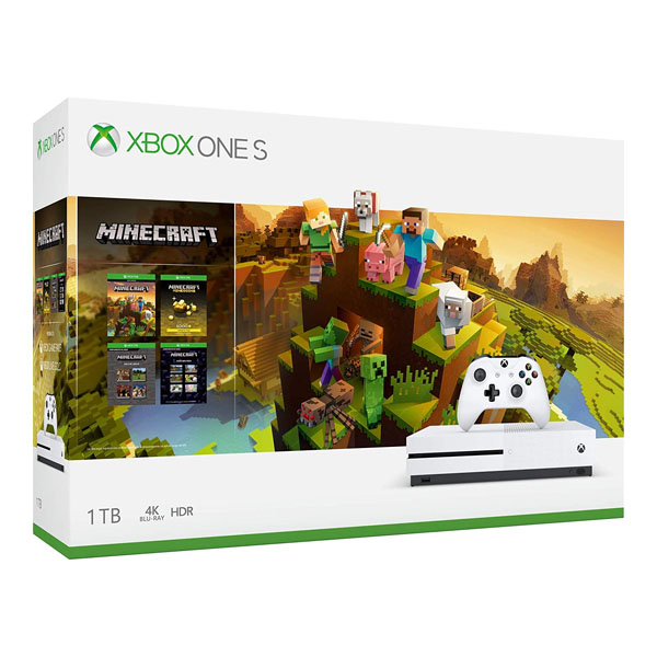 Consola Xbox One S, 1Tb + Minecraft Holiday - Bundle Edition
