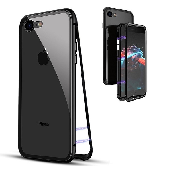Iphone 8 Plus kit funda magnetica y cristal templado 