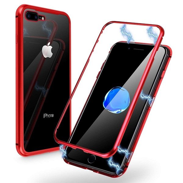 Iphone 7 Plus kit funda magnetica y cristal templado 