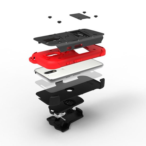 Funda Zizo Bolt Motorola G4 Play Con cristal Templado