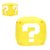 Peluche cubo nintendo super Mario caja de monedas (Amarillo)12 cm