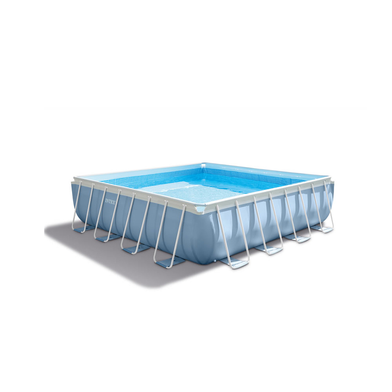 Alberca Cuadrada Prism Frame Extra Grande Con Bomba Intex